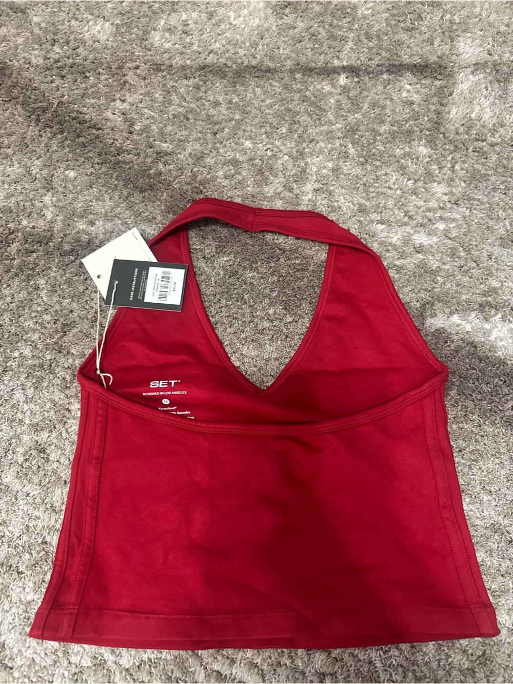 Set active Cloud Duo-Stripe Halter Tank - Picture 3 of 3